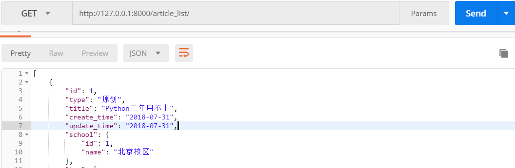 Day94 Promise,箭头函数,Django REST framework,生成json数据三种方式,serializers,Postman使用,外部python脚本调用django - 图11