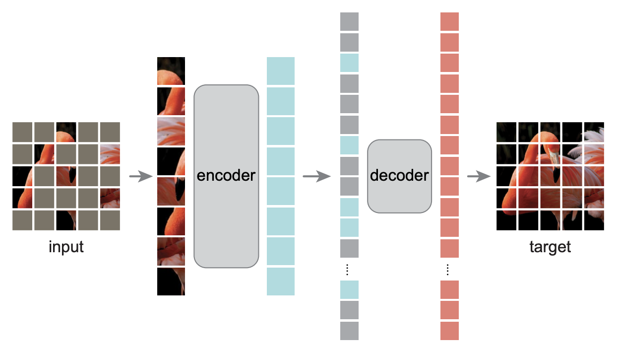 2022-04-01-MAE（Masked Autoencoder）视觉预训练模型解读 - 图1