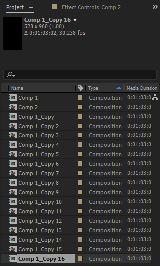 如何使AE的复制合成独立于原合成?(修改复制过的合成,原合成不会一同修改) - 图2