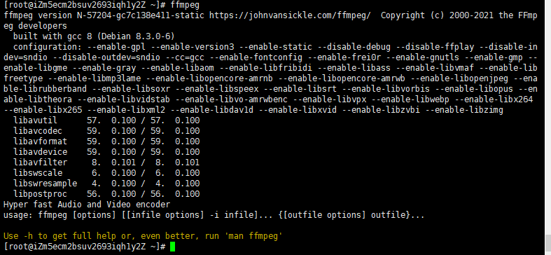 6.安装ffmpeg - 图1