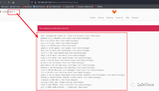 Gitlab常见漏洞复现及后利用 - 图10