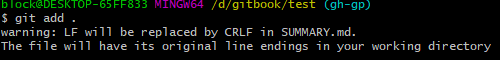 git add . warning: LF will be replaced by CRLF in - 图1