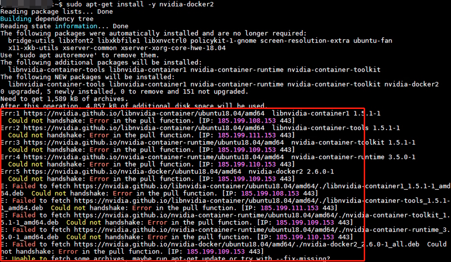 linux系统下的nvidia-docker安装(四):在线和离线安装 - 图3