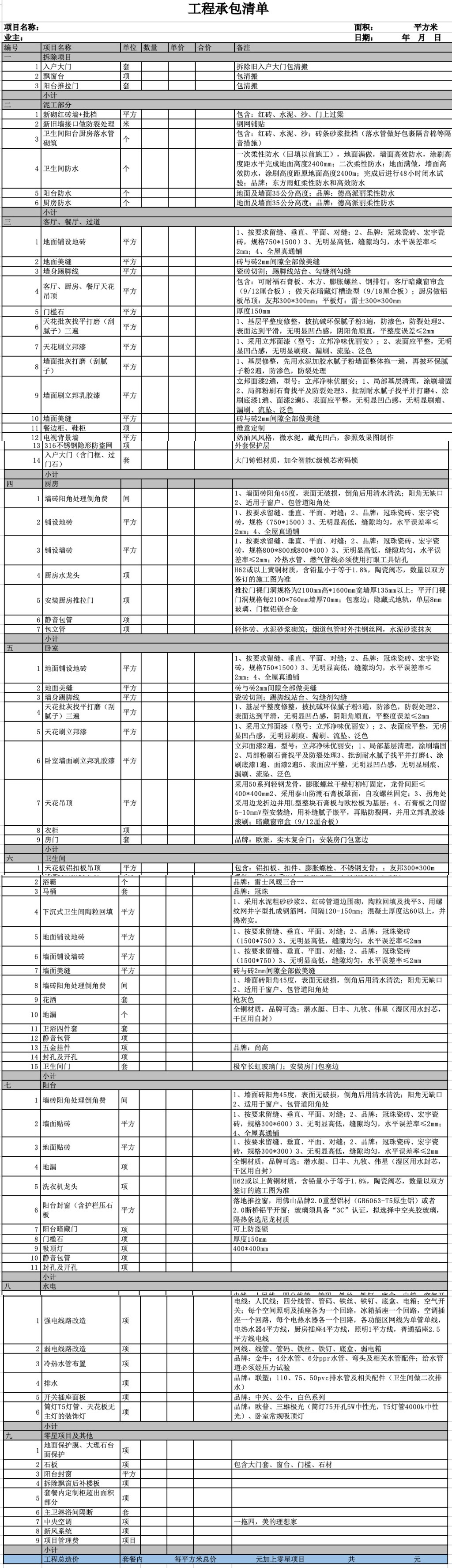 装修合同 - 图1
