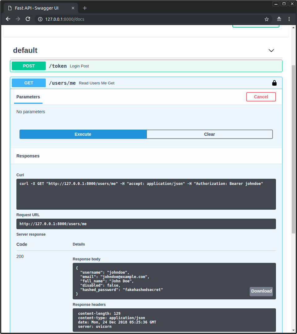 使用密码和 Bearer 的简单 OAuth2 - 图3