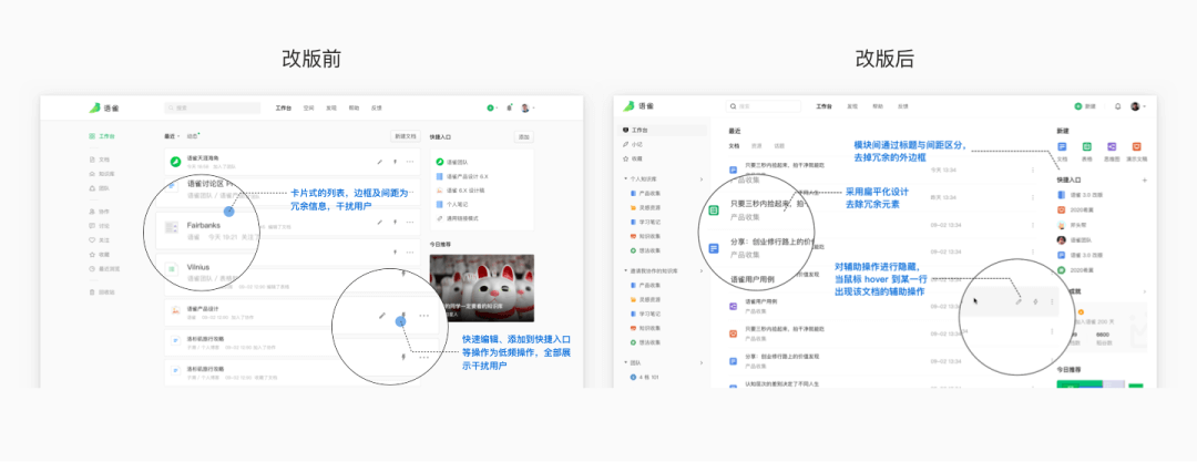 阿里巴巴设计师：语雀工作台改版完整复盘 - 图14