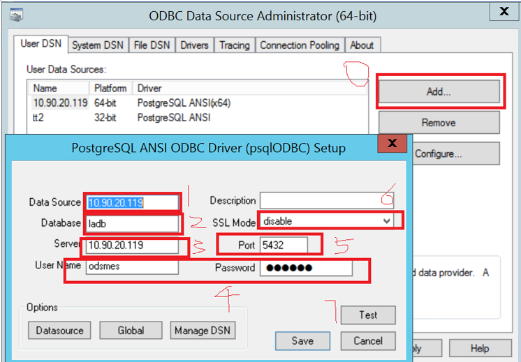 SSIS ODBC方式连接Postgresql数据库 - 图2