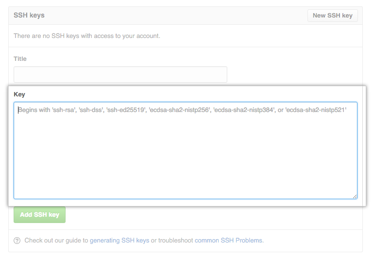 Adding a new SSH key to your GitHub account - 图4