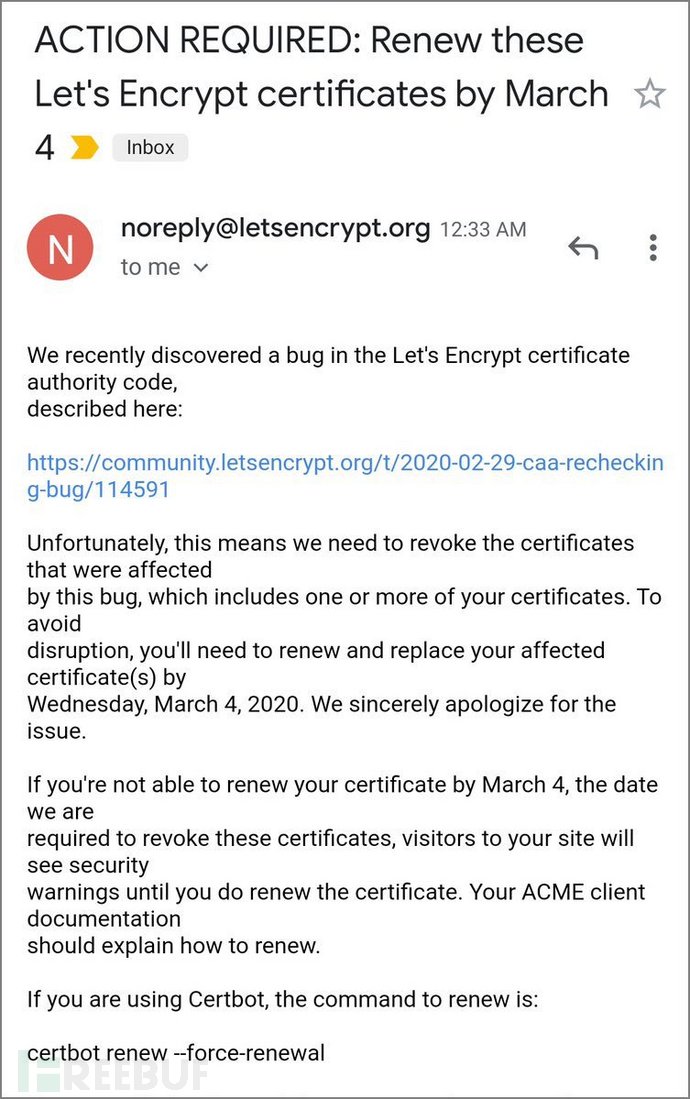Let’s Encrypt将从三月四日起撤销近300万个TLS证书 - 图1