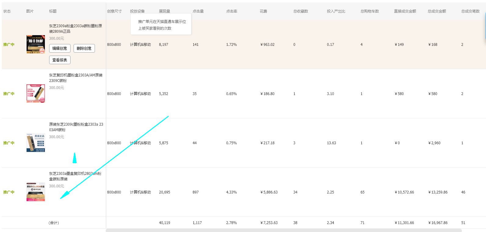 主图点击率提升-以2303粉盒为例 - 图1