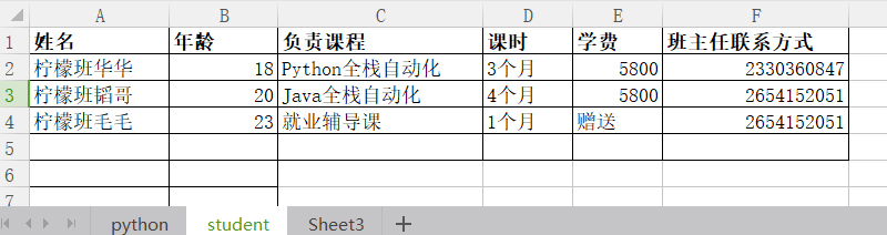 Python利用pandas处理Excel数据的应用 - 图4