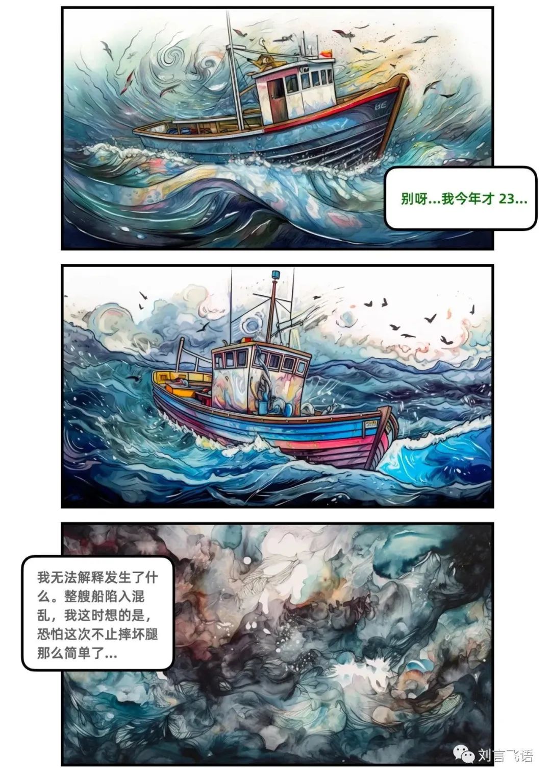 打鱼记·上（Midjourney 漫画） - 图12