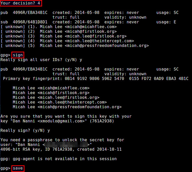 Linux生成校验文件asc,使用 GnuPG 加密签名校验 - 图5