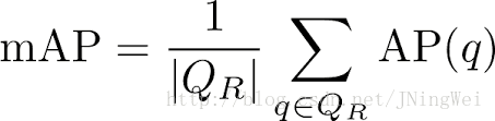 mAP(mean average precision) - 图1