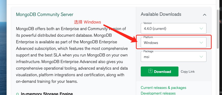 Windows 平台安装 MongoDB - 图1