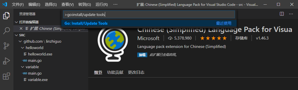 win10 vscode golang1.15.7 2021.1.30 - 图4