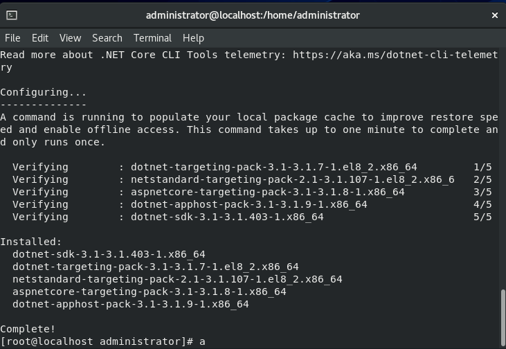 Linux部署后端.NET Core 项目 - 图22