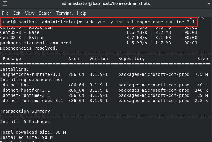 Linux部署后端.NET Core 项目 - 图21