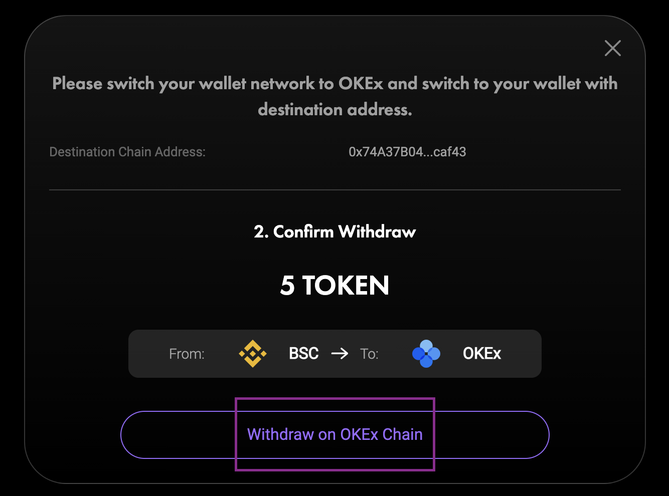 BSC <-> OKExChain（OEC） - 图8