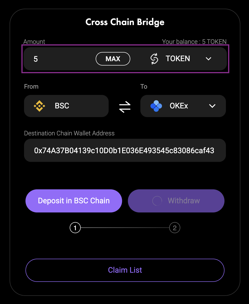 BSC <-> OKExChain（OEC） - 图1