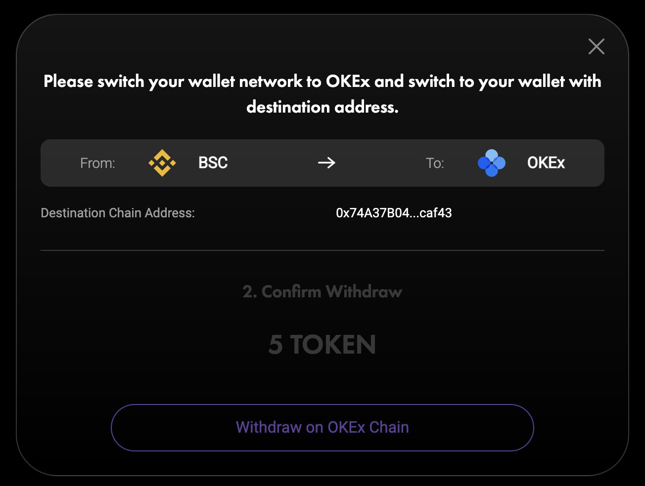 BSC <-> OKExChain（OEC） - 图7