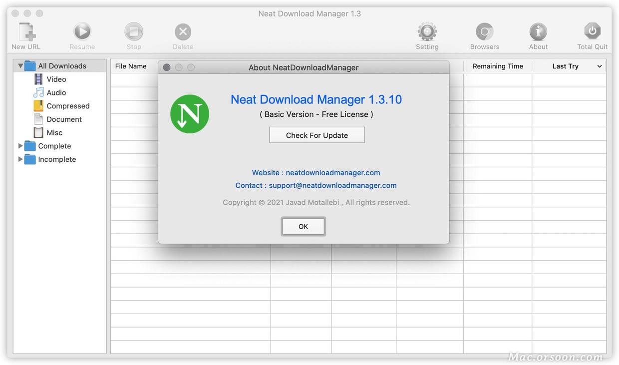 Neat Download Manager-ndm下载器：短小精悍的mac下载工具 - 图1