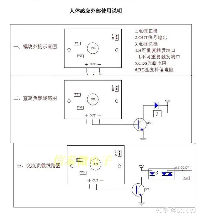 人体红外传感器：RTHW-A1 - 图5