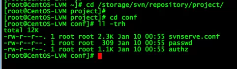 CentOS下SVN版本控制服务器的搭建 - 图10