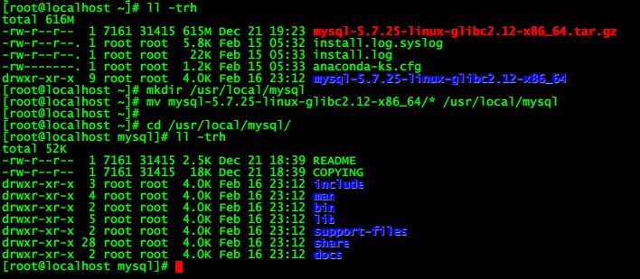 CentOS6下安装MySQL5.7.25二进制版本 - 图4