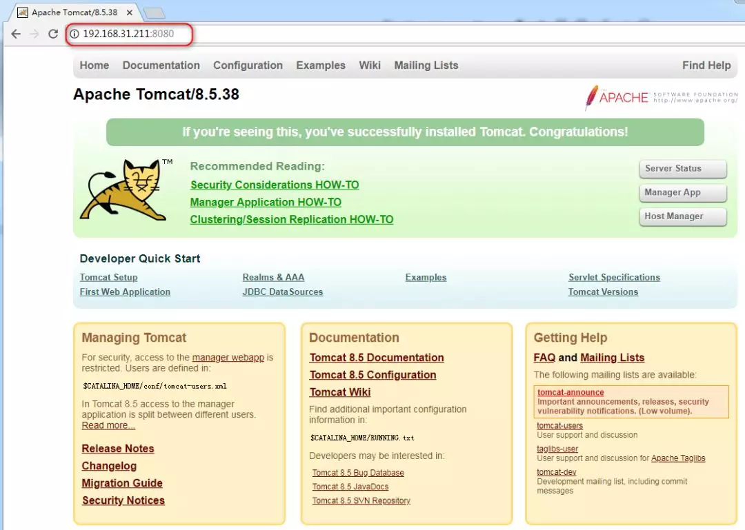 CentOS下部署JDK Tomcat8 - 图8