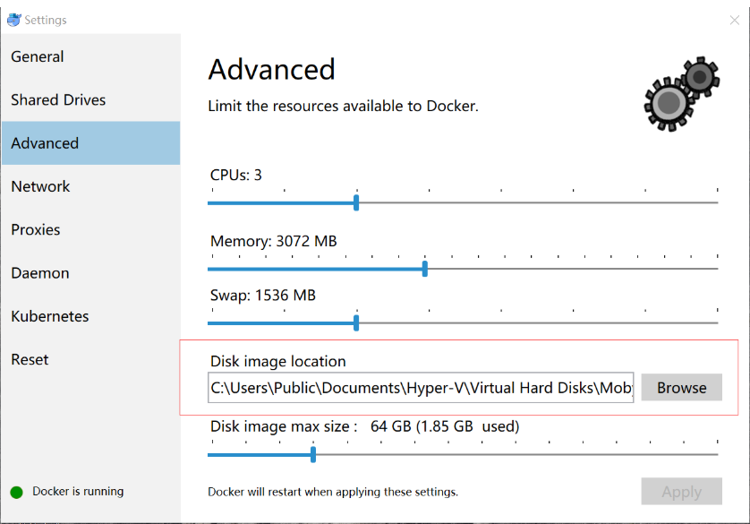 【转】win10使用WSL 2运行Docker Desktop，运行文件从C盘迁移到其他目录 - 图2