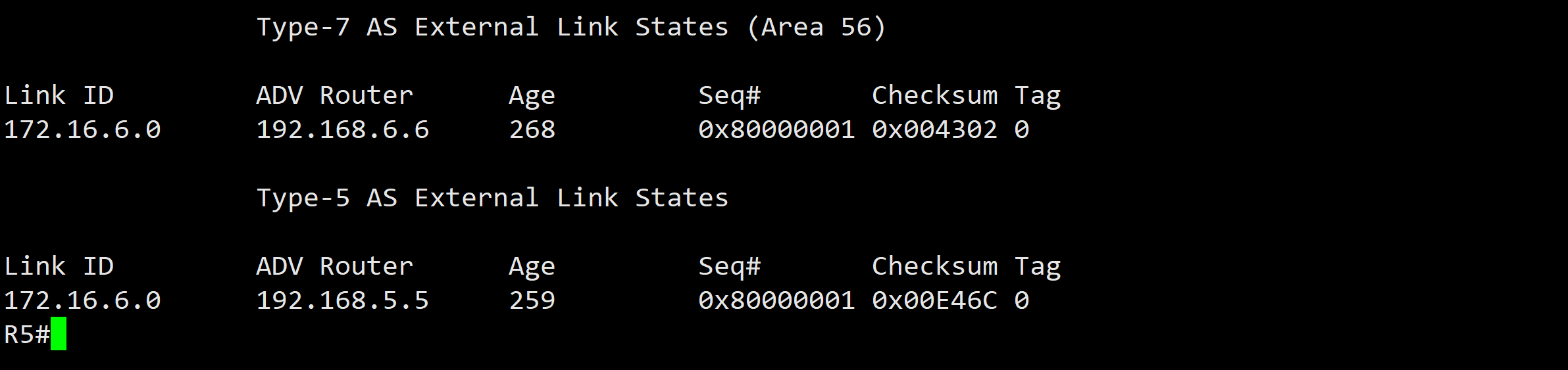 26 LSA Type7 - NSSA External Summary - 图3