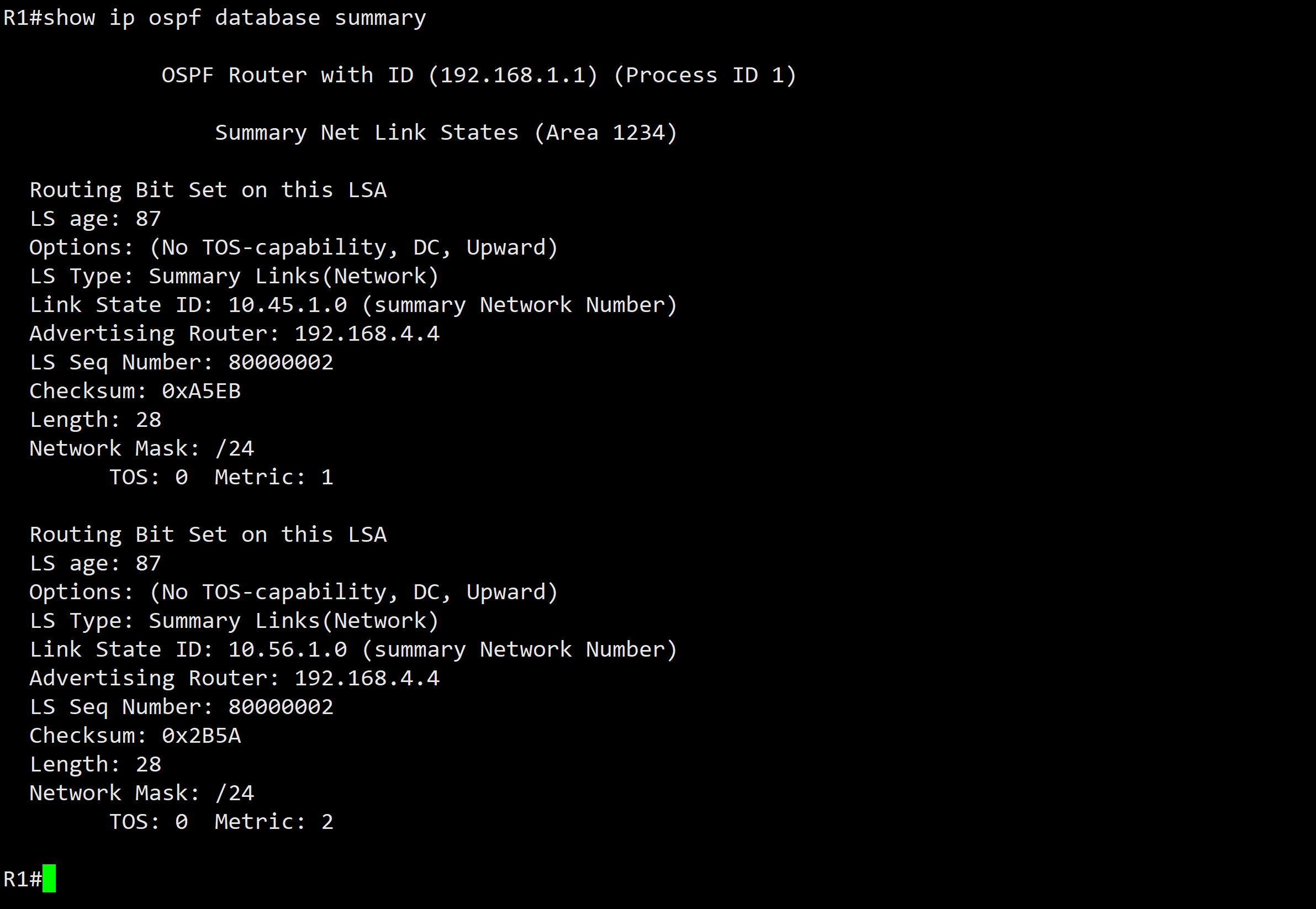 23 LSA Type3 - Summary Link - 图3