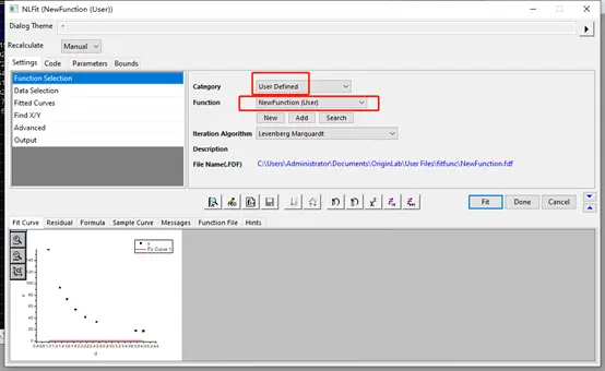 如何使用Origin自定义函数拟合曲线函数 - 图20