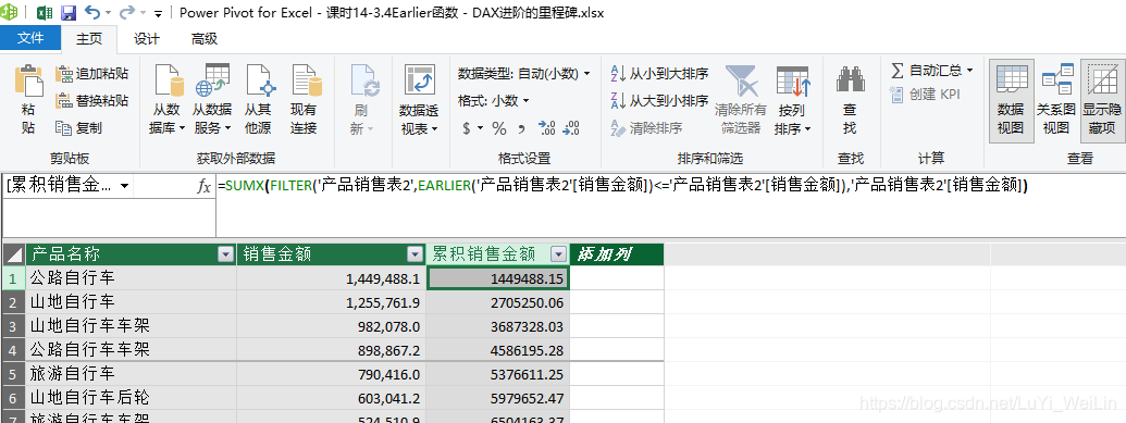 (2条消息) Power BI（二十）power pivot之Earlier函数 - DAX进阶的里程碑_可乐联盟-CSDN博客_earlier函数 - 图8