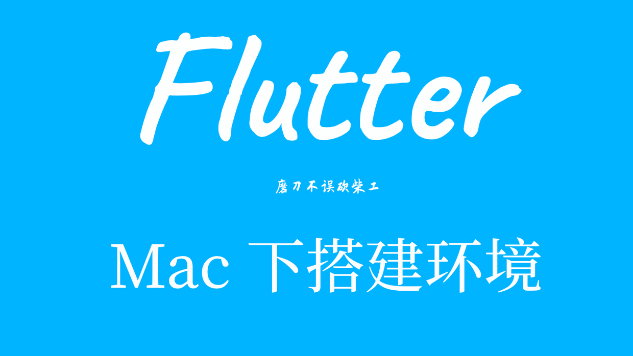 Flutter mac下 环境搭建 - 图1