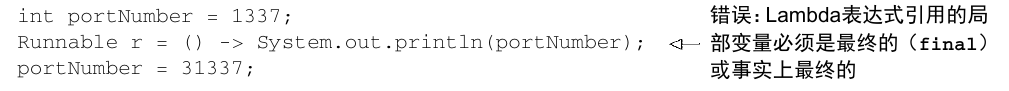 lambda表达式对局部变量的限制 - 图1