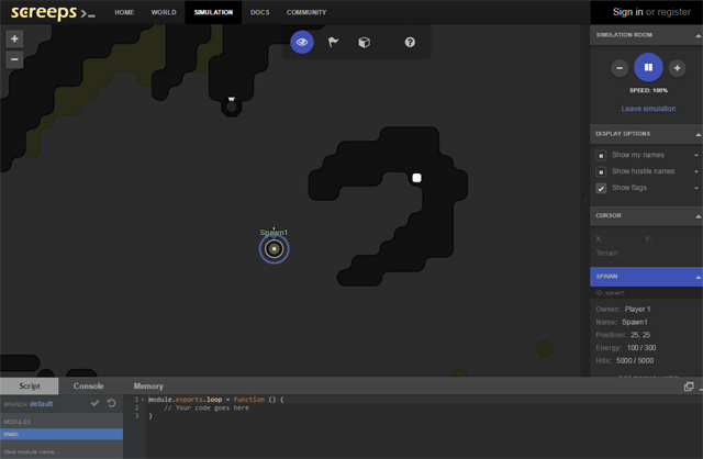 计算机生成了可选文字: screeps or req.st€v-