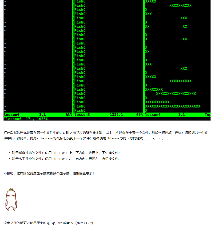 【新提醒】第七节：执行shell命令、文件另存为、合并文件和打开多个文件,VIM魔鬼训练营,哇！Li - 图8