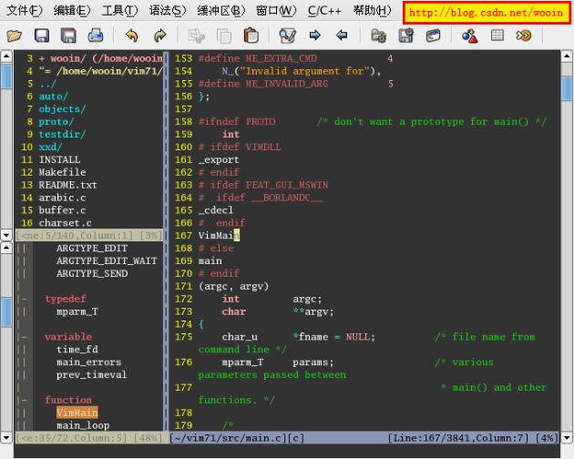 3  • ( / home/ woo  /home/vc»in/vin7  6  auto/  objects/  7  8  proto/  testdir/  9  10  xxd /  INSTALL  Makefile  12  13 README.txt  arabic . c  14  buffer . c  15  charset . c  16  ARGIIPE—EDIT  ARGTYPE_EDIT-WAIT  ARGTYPE_SEND  typed e f  variable  153  154  155  156  157  158  159  160  101  162  163  164  165  166  167  168  109  170  171  172  173  174  175  *define  S i f ndef  int  if def  _export  endlf  if def  4  argument for