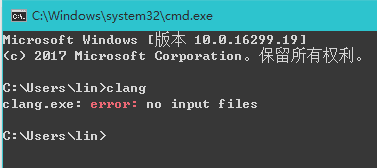 icrosoFt Windows [ 10.0.16299.19] (c) 2017 Microsoft Corporation o o : VJsers \Iin lang lang . exe : : VJsers no input Files