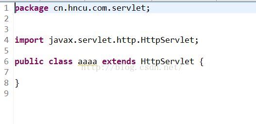1  2  3  4  5  6  7  8  9  ackage cn.hncu.com.servlet;  import javax. serv1et.http.HttpServ1et;  public class aaaa extends HttpServ1et {