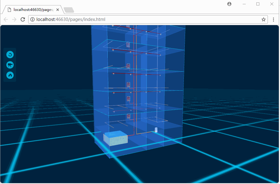 使用webgl(three.js)搭建一个3D智慧园区、3D建筑，3D消防模拟——第四课 - 图6