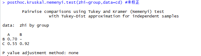 在R语言上做Kruskal–Wallis秩和检验 - 图8