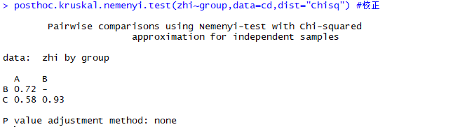 在R语言上做Kruskal–Wallis秩和检验 - 图9
