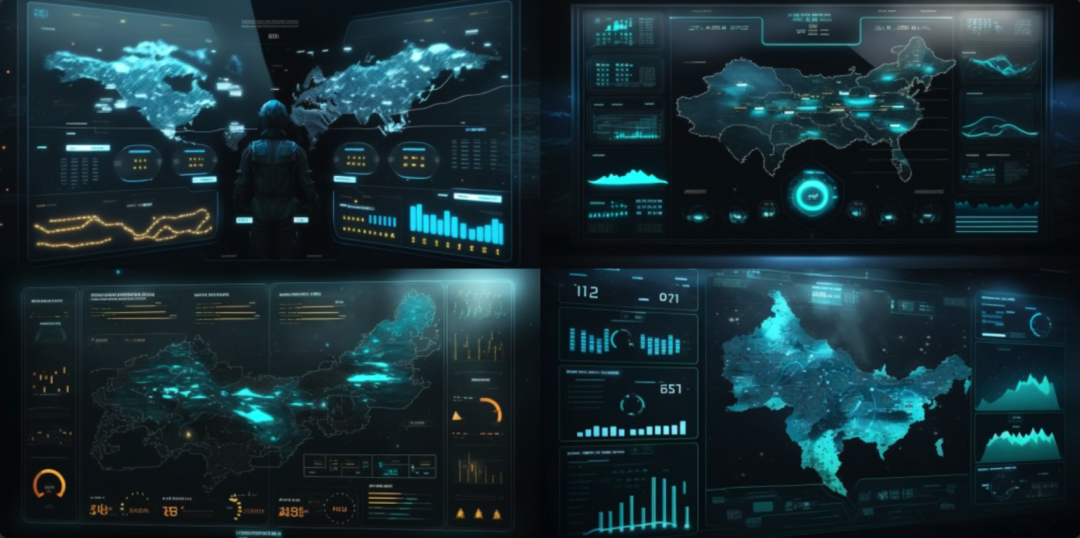 Midjourney 生成可视化数据大屏
