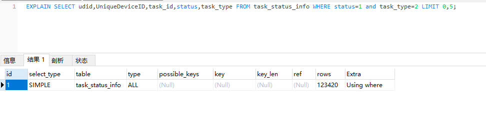 MySQL EXPLAIN 执行计划分析 - 图1