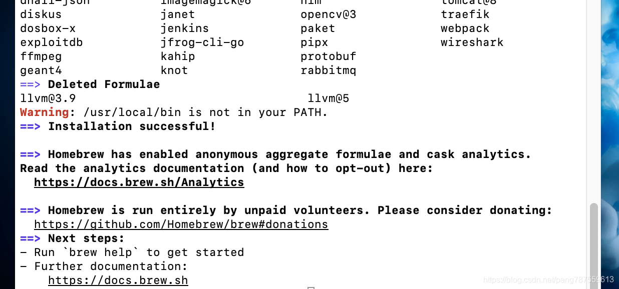 Homebrew安装、卸载、可能的报错及解决方案_Mac - 图2