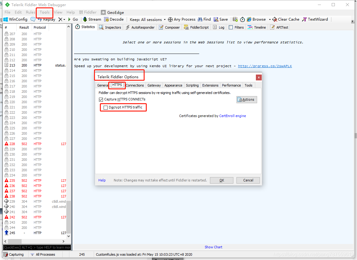 windows抓包工具——Fiddler配置及使用、手机抓包（iPhone、安卓） - 图4