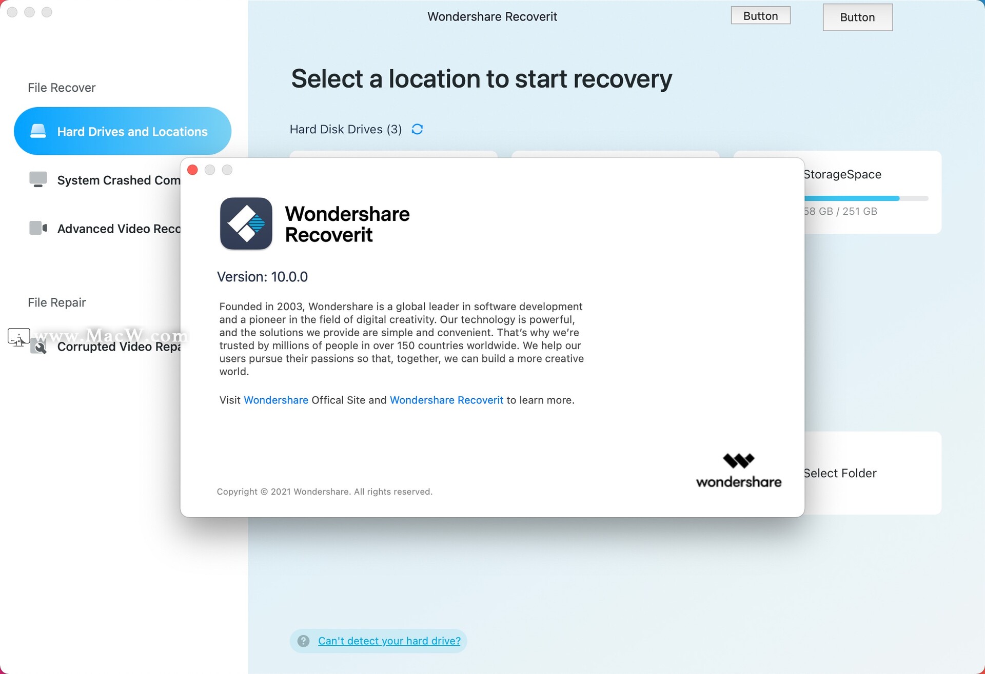 Mac万兴数据恢复软件 Wondershare Recoverit 10.0.0.39 - 图1